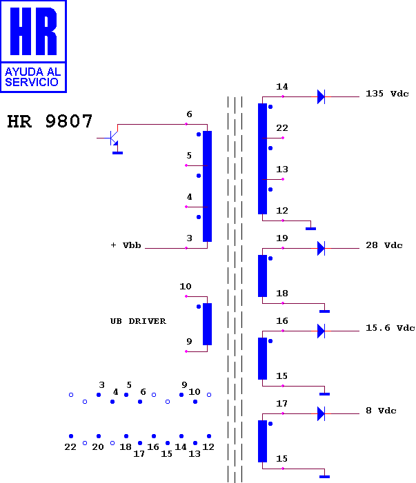 Schematic diagram for HR 9807