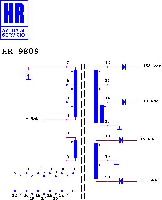 Schematic diagram for HR 9809