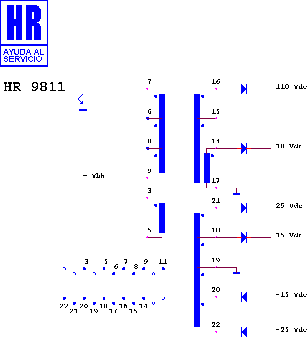 Schematic diagram for HR 9811