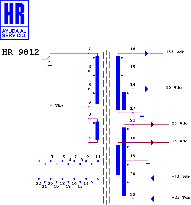 Schematic diagram for HR 9812