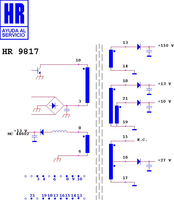 Schematic diagram for HR 9817