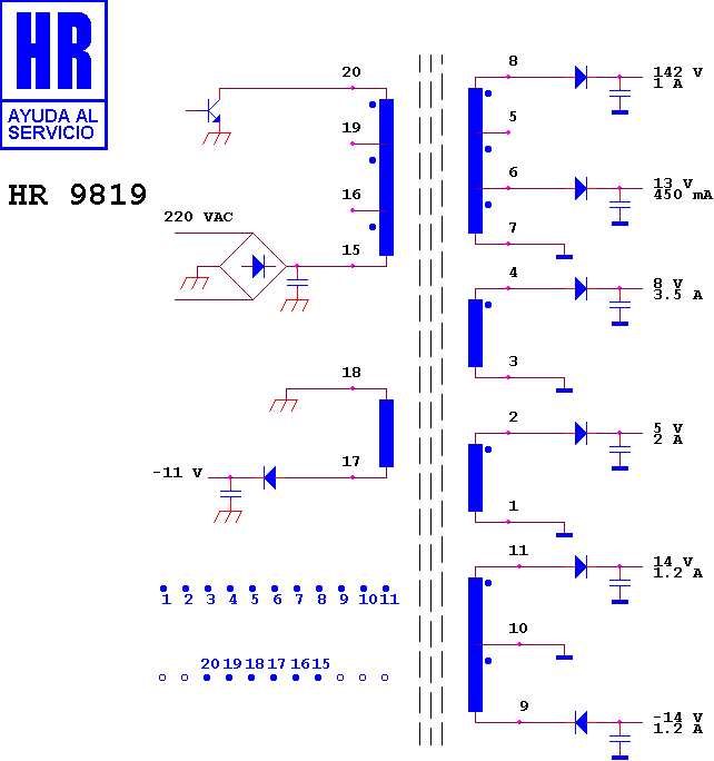 Schematic diagram for HR 9819