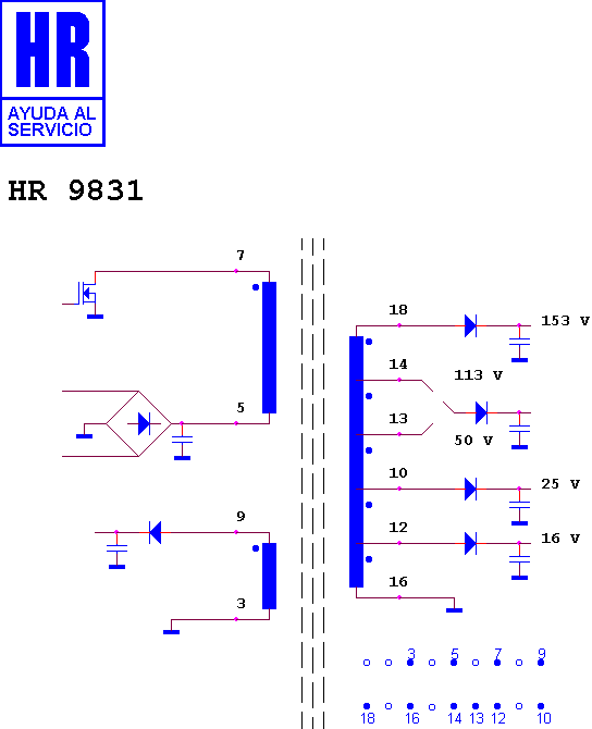 Schematic diagram for HR 9831