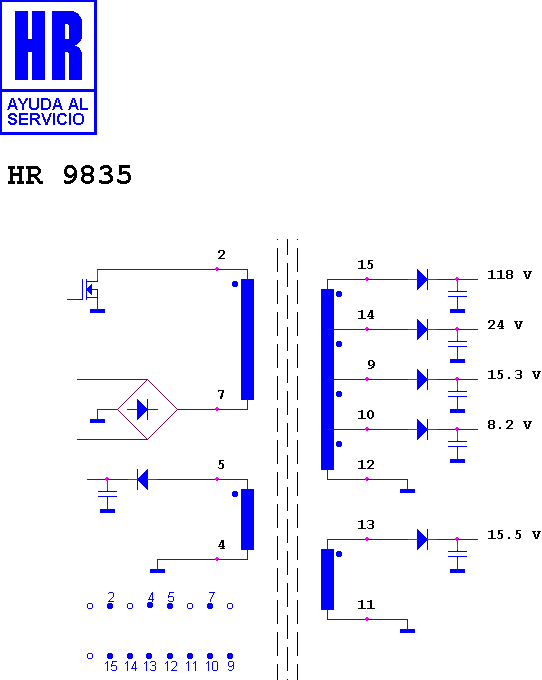 Schematic diagram for HR 9835