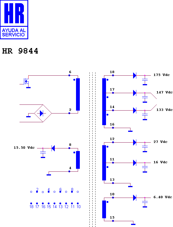 Schematic diagram for HR 9844