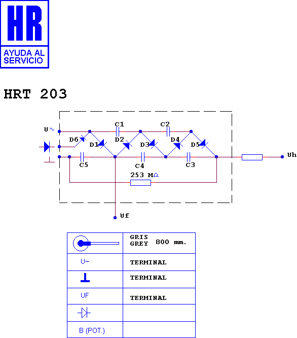 Schematic diagram for HRT 203