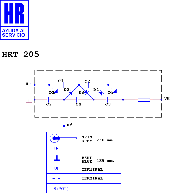 Schematic diagram for HRT 205