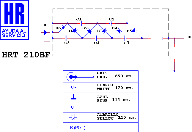 Schematic diagram for HRT 210 BF
