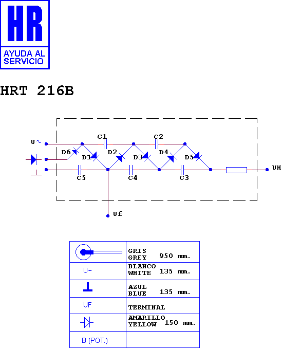 Schematic diagram for HRT 216 B