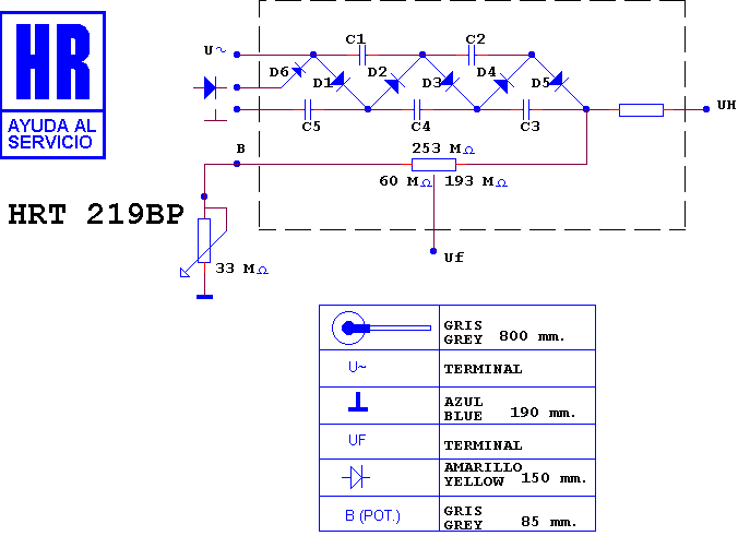 Schematic diagram for HRT 219 BP