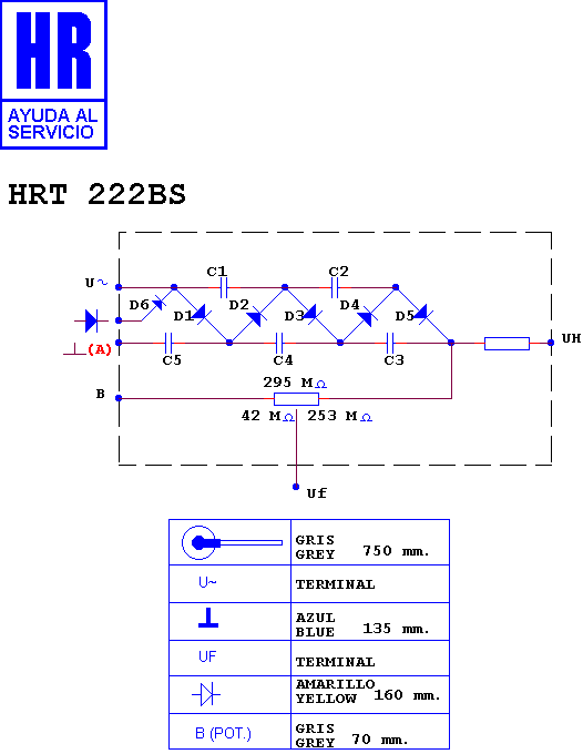 Schematic diagram for HRT 222 BS