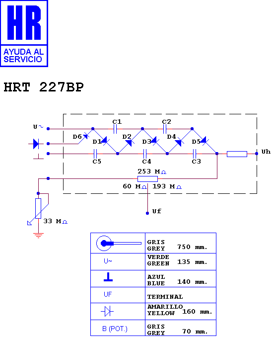 Schematic diagram for HRT 227 BP