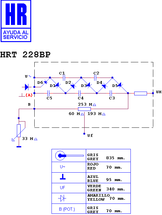 Schematic diagram for HRT 228 BP