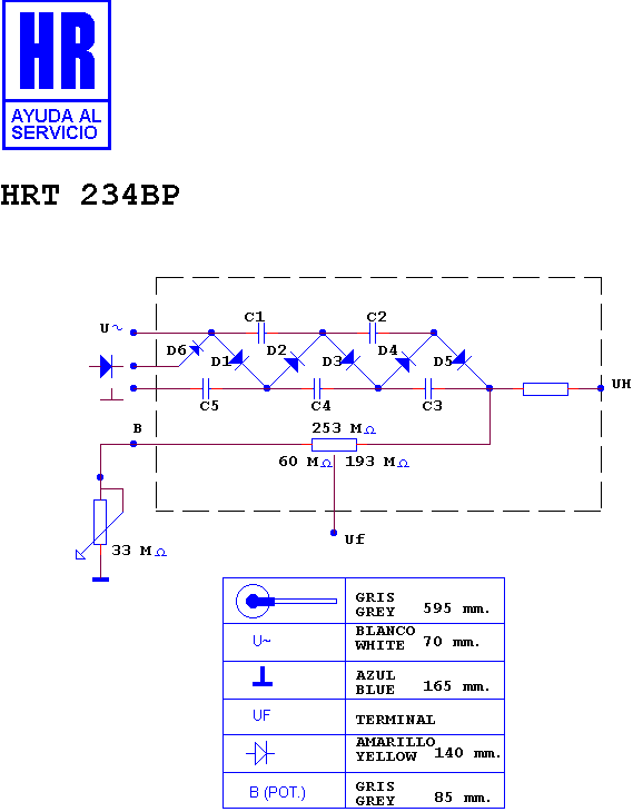 Schematic diagram for HRT 234 BP