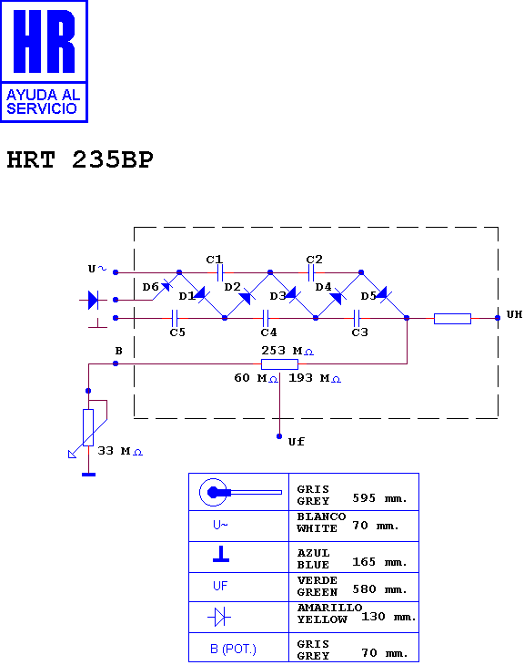 Schematic diagram for HRT 235 BP