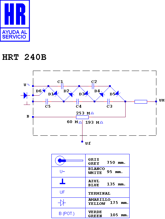 Schematic diagram for HRT 240 B