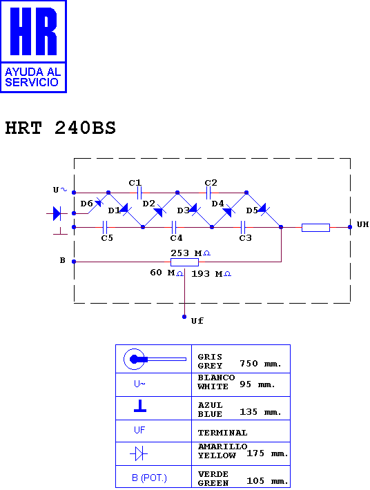 Schematic diagram for HRT 240 BS