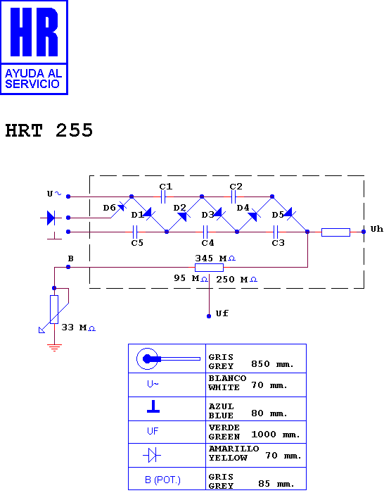 Schematic diagram for HRT 255