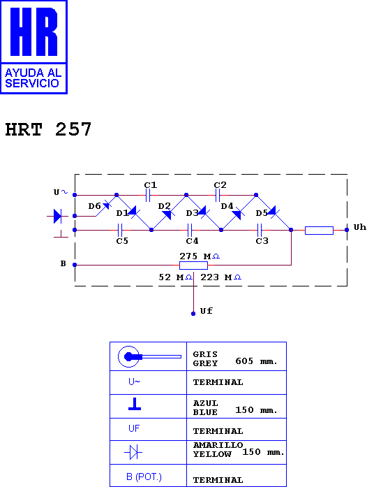 Schematic diagram for HRT 257