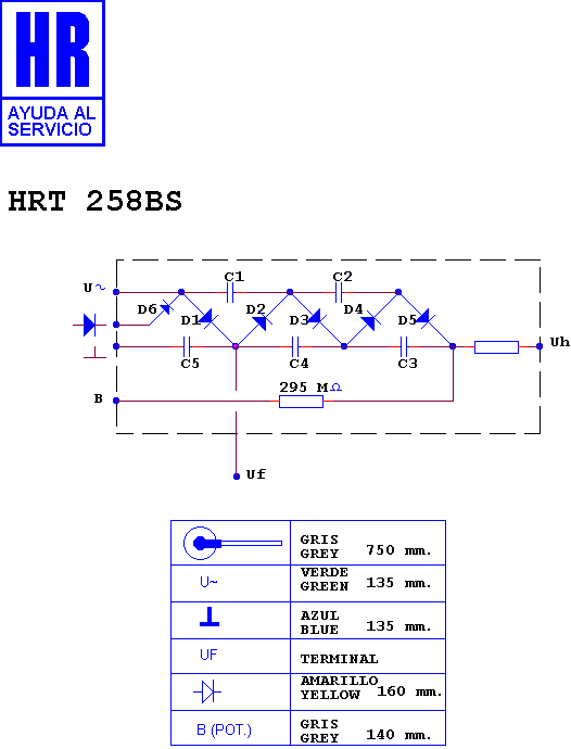 Schematic diagram for HRT 258 BS