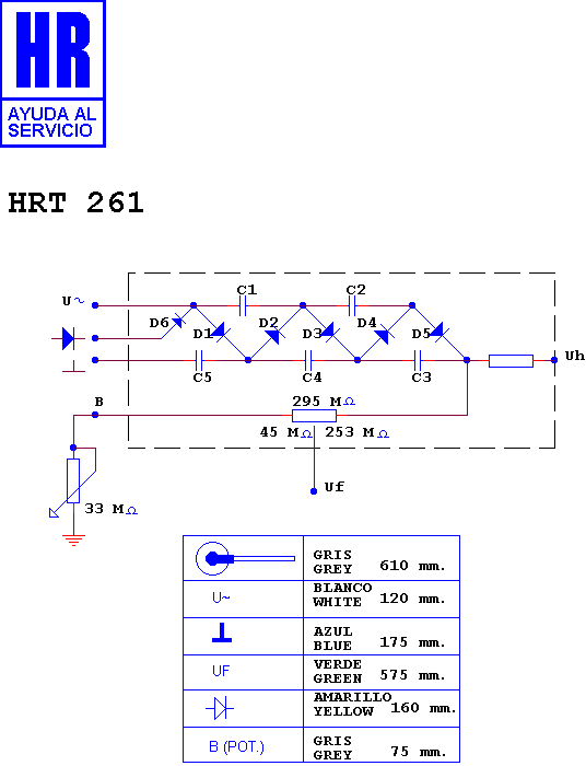 Schematic diagram for HRT 261