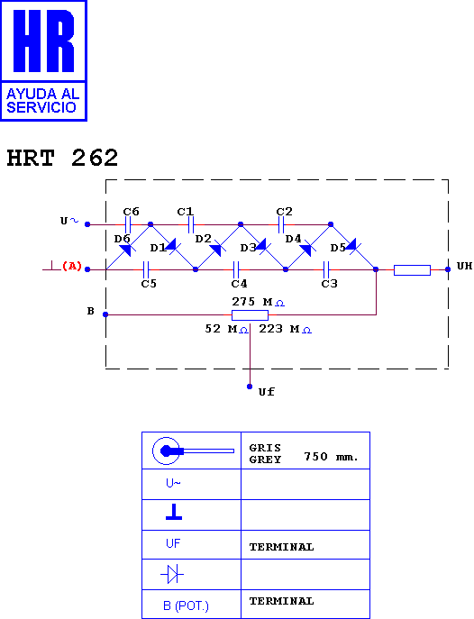 Schematic diagram for HRT 262