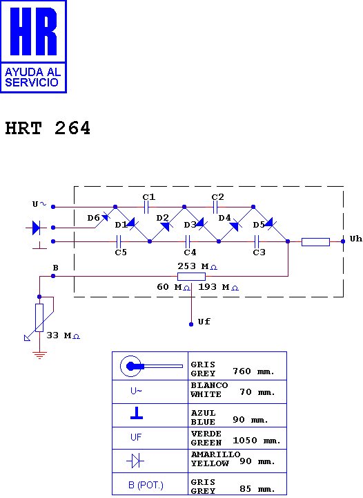 Schematic diagram for HRT 264