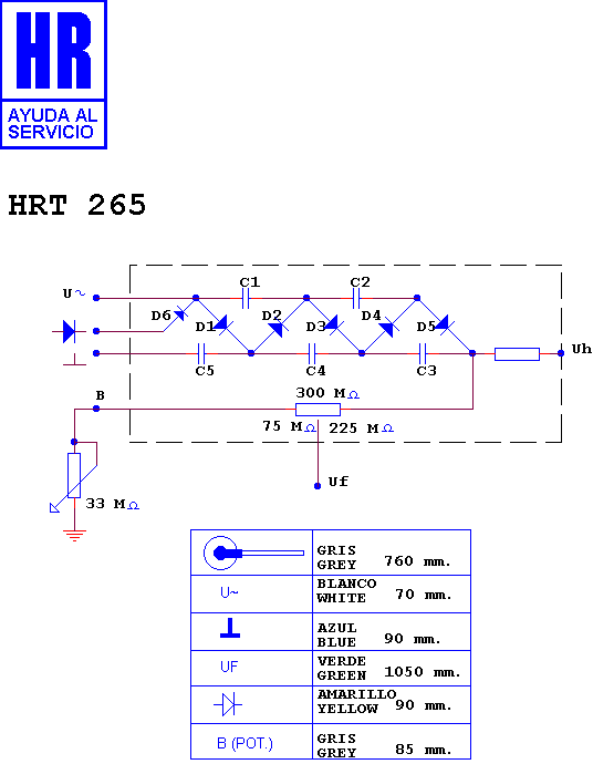Schematic diagram for HRT 265