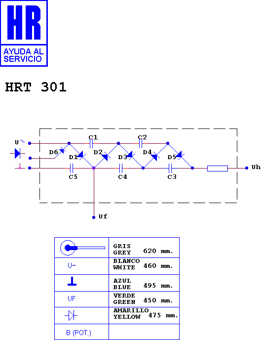 Schematic diagram for HRT 301