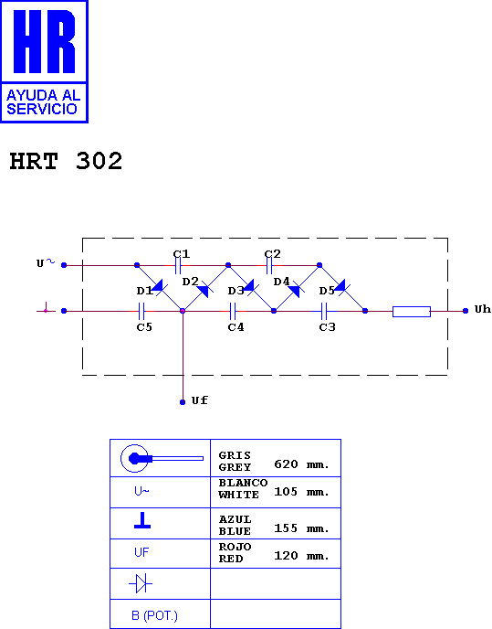 Schematic diagram for HRT 302