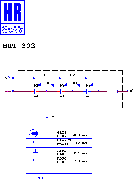 Schematic diagram for HRT 303