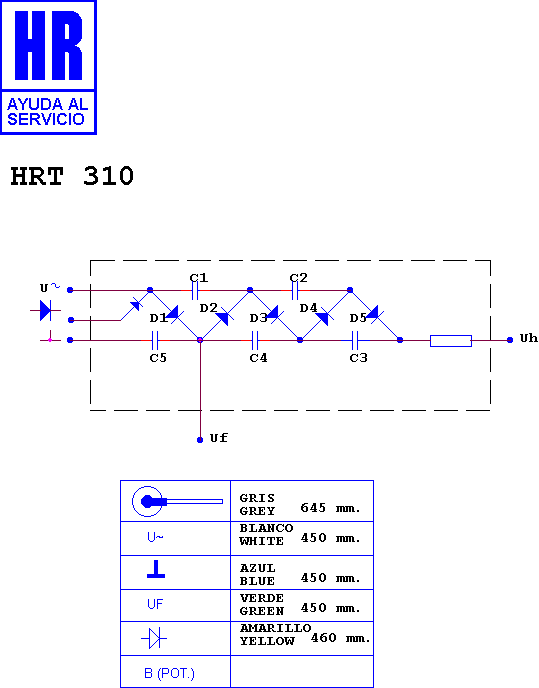 Schematic diagram for HRT 310