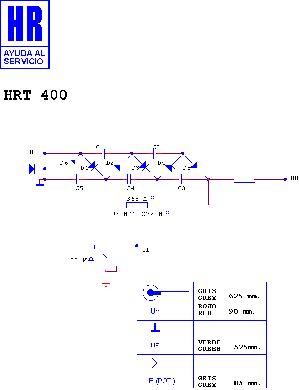 Schematic diagram for HRT 400