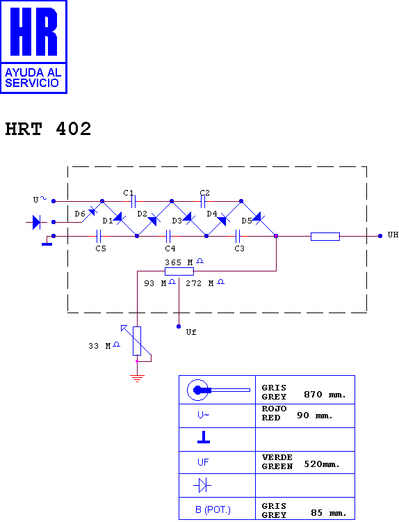 Schematic diagram for HRT 402