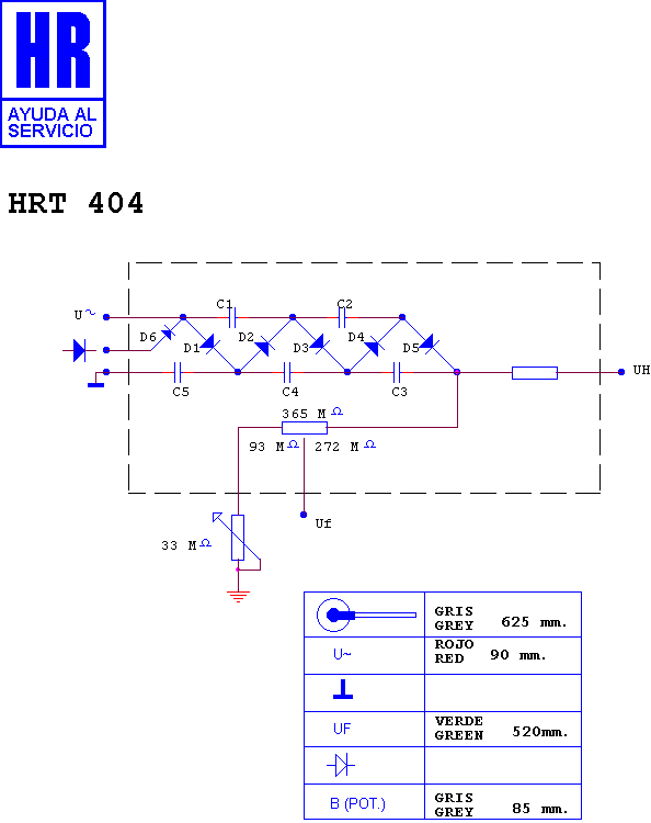 Schematic diagram for HRT 404