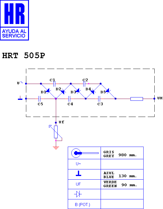 Schematic diagram for HRT 505 P