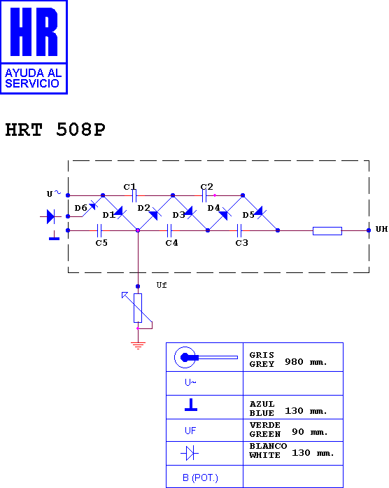 Schematic diagram for HRT 508 P