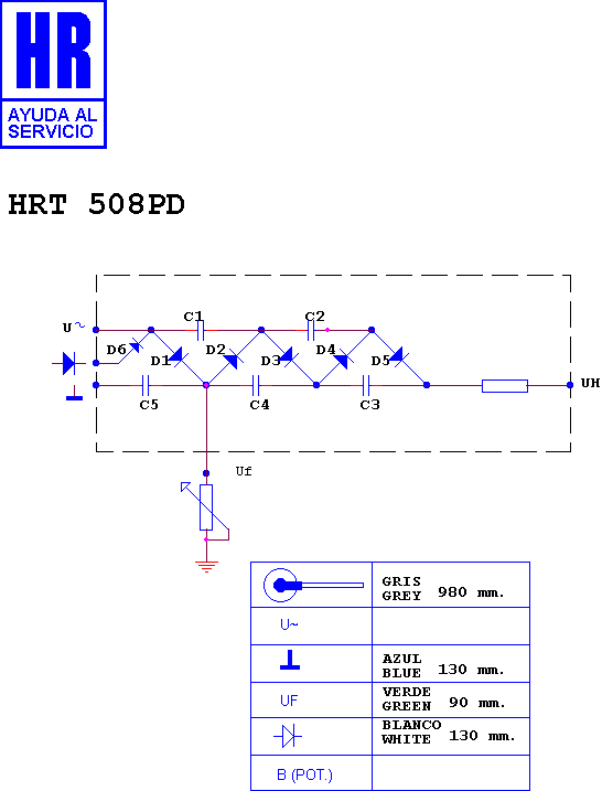 Schematic diagram for HRT 508 PD