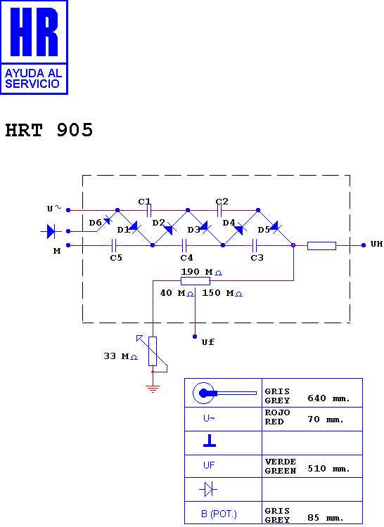 Schematic diagram for HRT 905