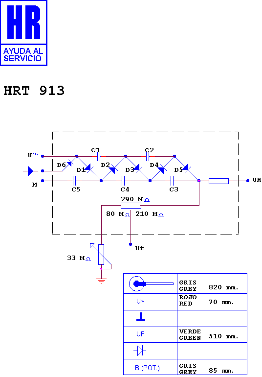 Schematic diagram for HRT 913